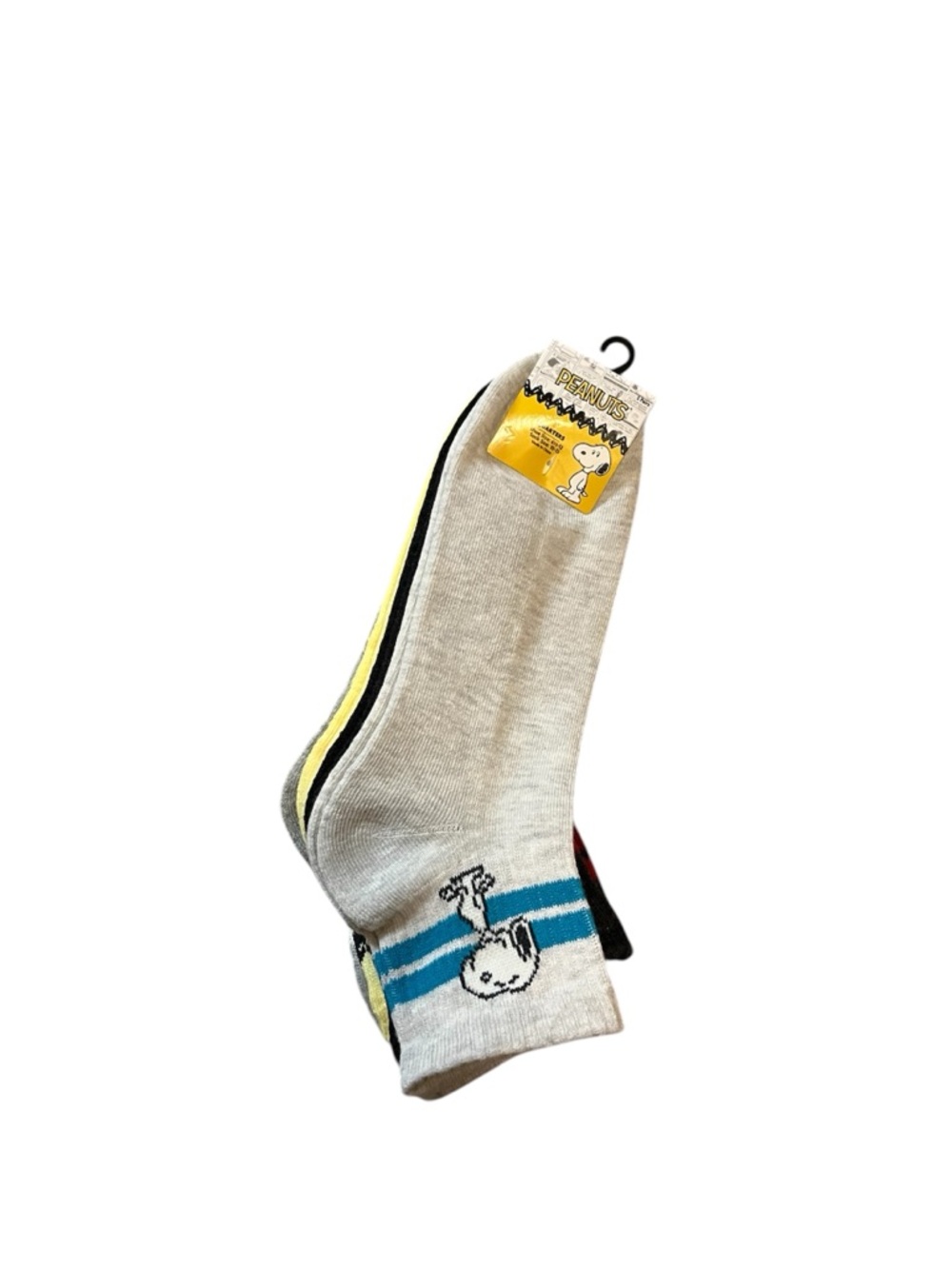 🆕  Peanuts Gang Snoopy Quarter Socks 5 Pack